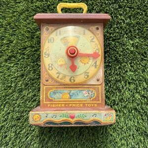 1962 Vintage WORKING Fisher Price Musical Toy 997 Tick-Tock Clock  Made in USA